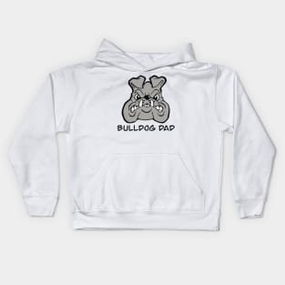 Bulldog dad Kids Hoodie